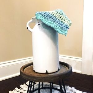 Ocean ombré washcloth